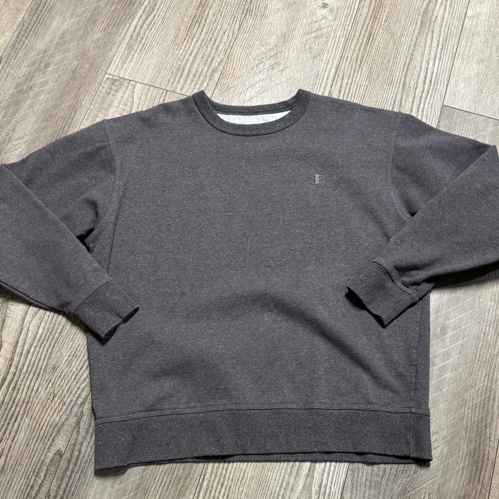 Vintage Champion grey 80s/90s crewneck pullover sweatshirt XL EUC
